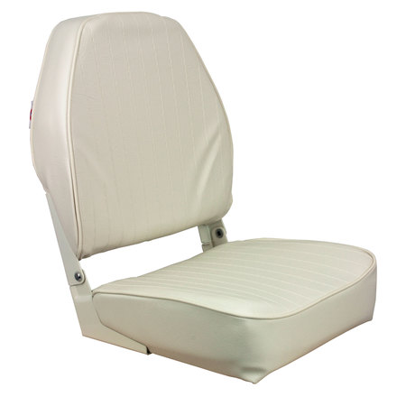SPRINGFIELD Springfield 1040649 High Back Folding Coach Seat - White 1040649